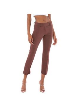 Amanda Uprichard Paris Low Rise Cropped Pant Truffle Women's Size XS